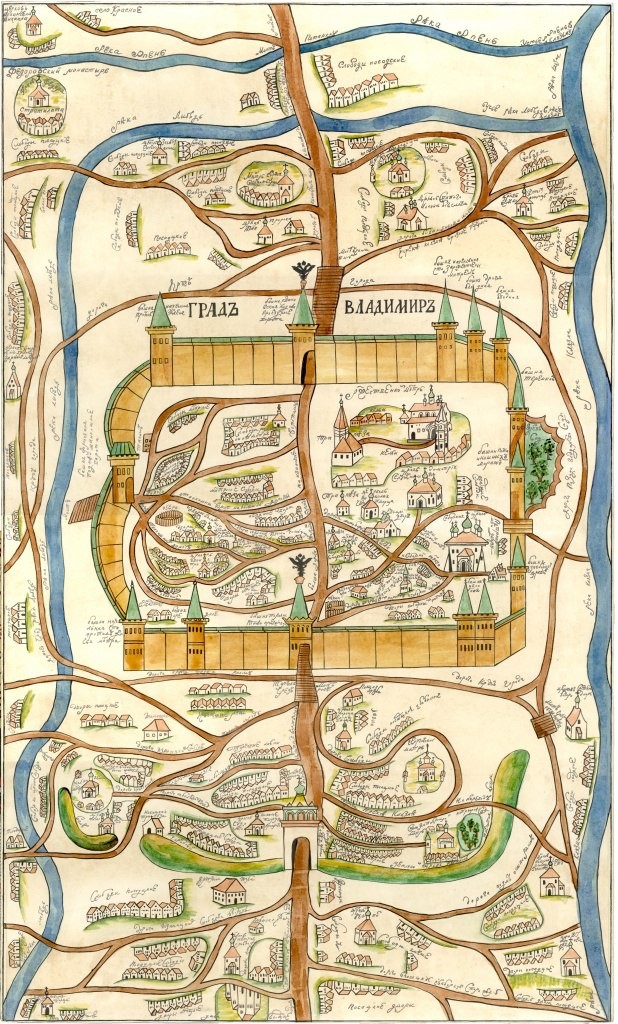 Генеральный план Владимира в конце XVIII века (Екатерина II)