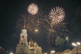 Салют на день города 2015 во Владимире