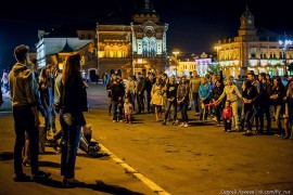 Уличные музыканты во Владимире