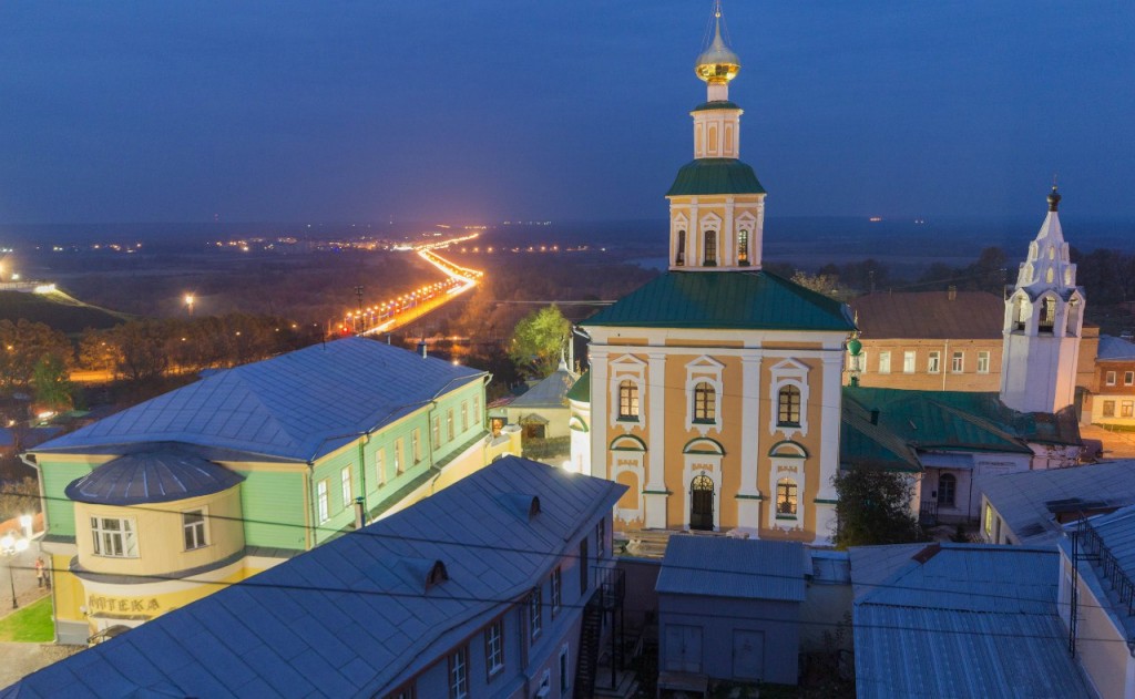 Вид с крыши в центре Владимира