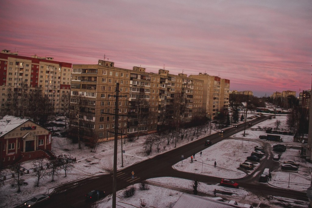 Рассвет из окна во Владимире 03