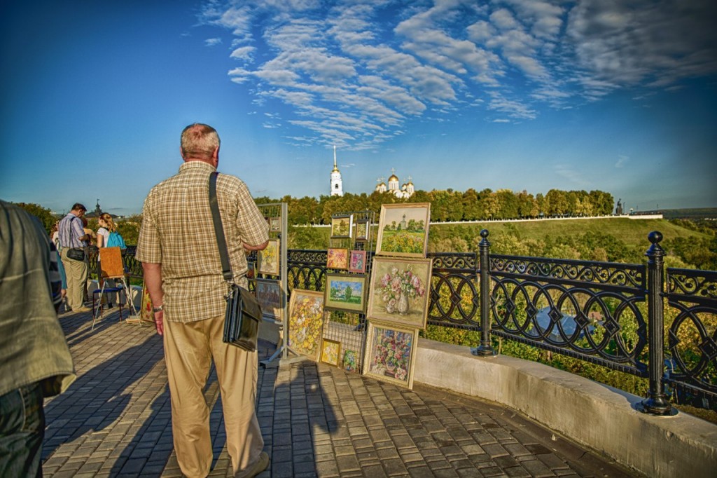 Туристы во Владимире