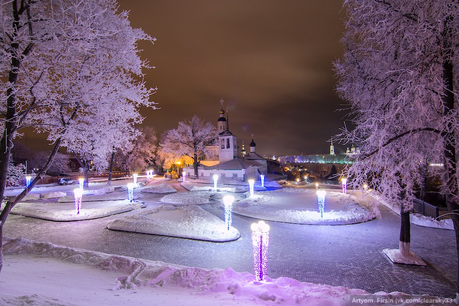 Зимняя ночь во Владимире 03