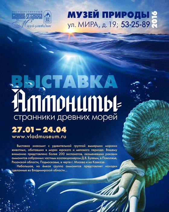 Выставка «Аммониты – странники древних морей» 01