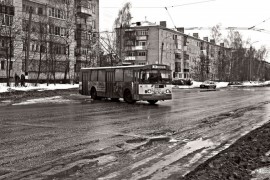 Фотосессия для ковровского троллейбуса