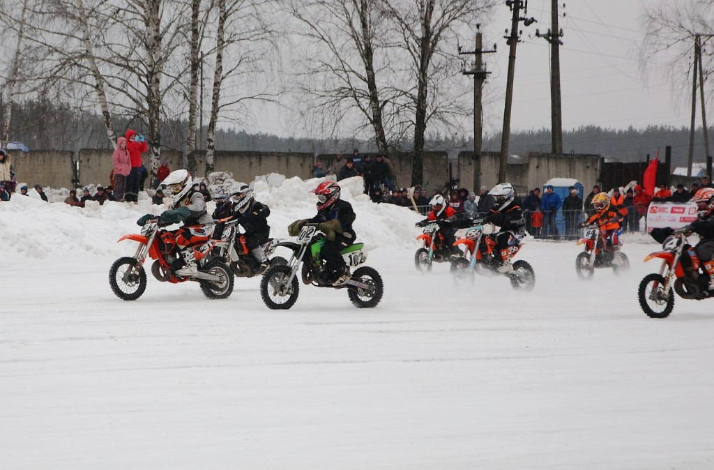 Чемпионат по зимнему мотокроссу в Коврове (22 февраля 2016) 02