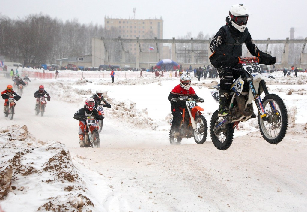 Чемпионат по зимнему мотокроссу в Коврове (22 февраля 2016) 04