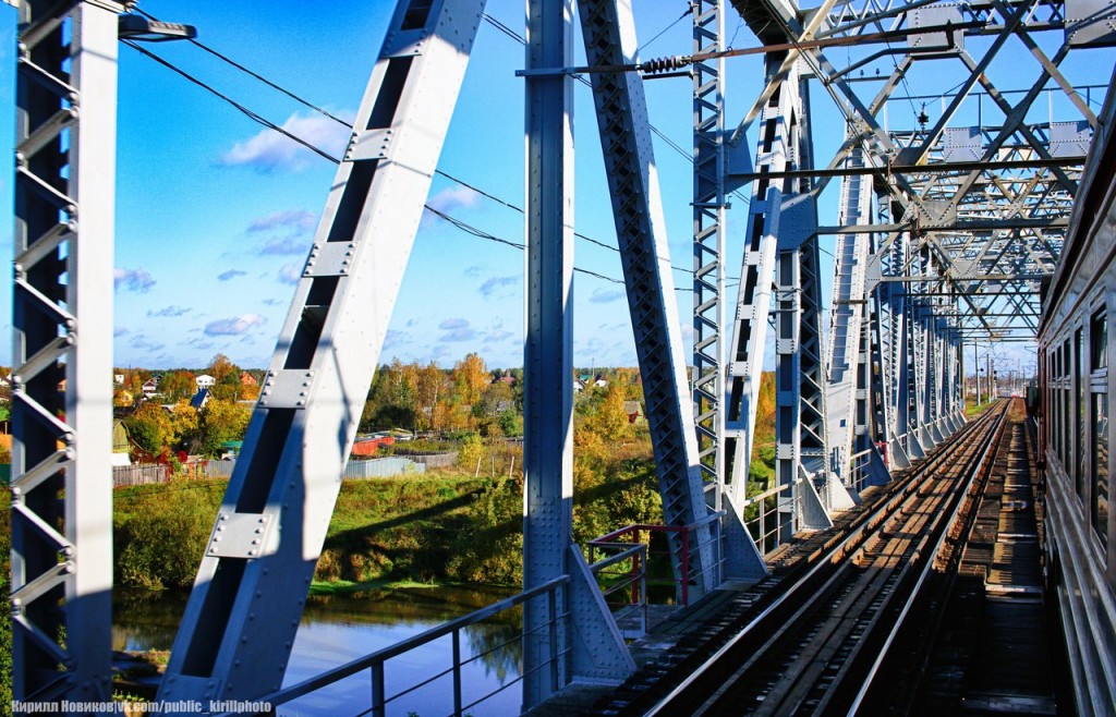 Железнодорожный мост через Клязьму в Усаде