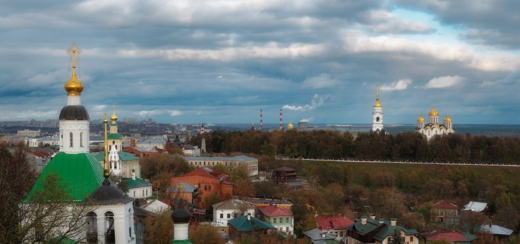 Владимир осенью, панорама