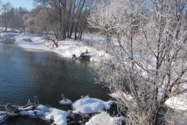 Река Унжа, Зима 2015 в г.Меленки