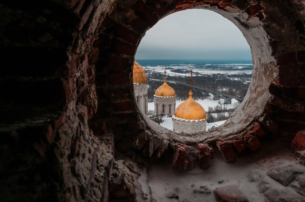 Вид на Клязьму с высоты колокольни Успенского собора 01