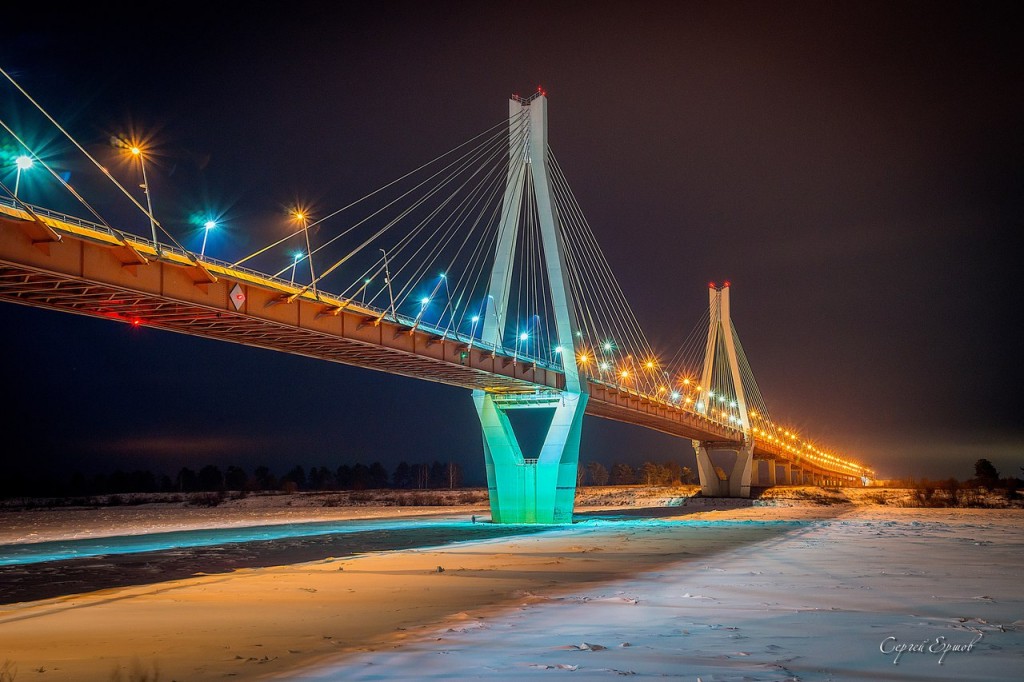 Муромский мост, соединяющий Владимирскую и Нижегородскую области