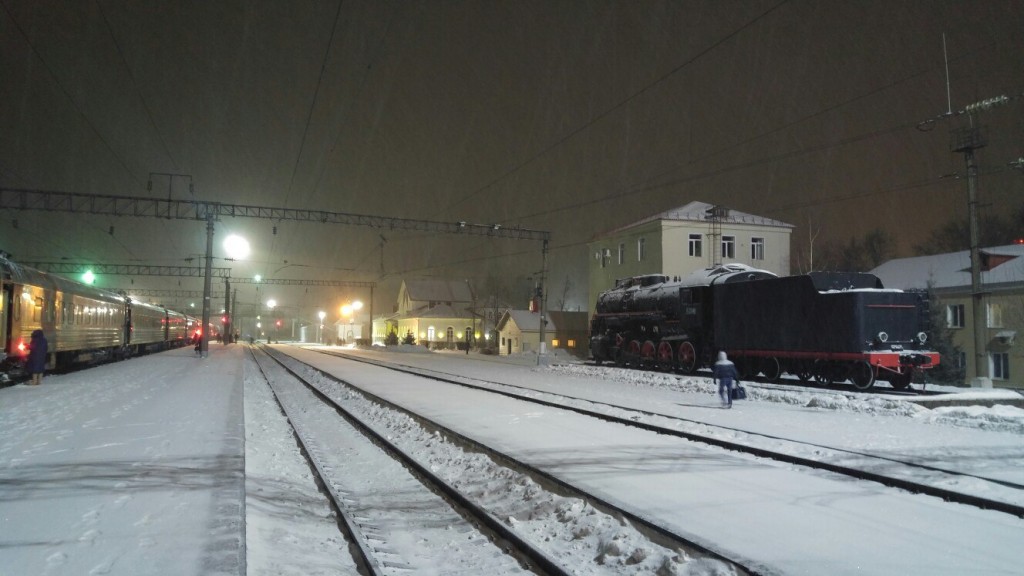 Железнодорожный вокзал в Муроме, 27 февраля 2017, раннее утро