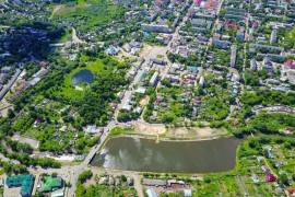 Парк культуры и отдыха, Советская площадь и река Серая в Александрове