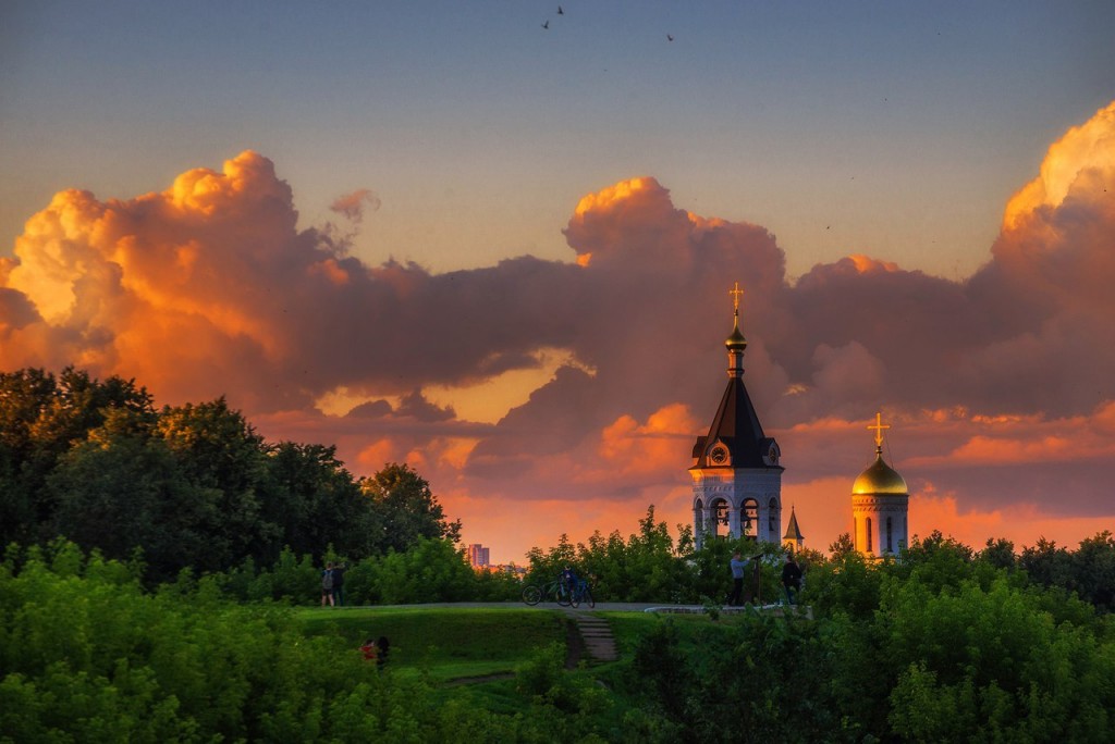 Апельсиновые закаты во Владимире (август 2017) 06