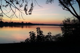 Закат на озере. Гусь-Хрустальный.