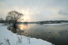 Разлив на реке Клязьма 22 декабря сего года.