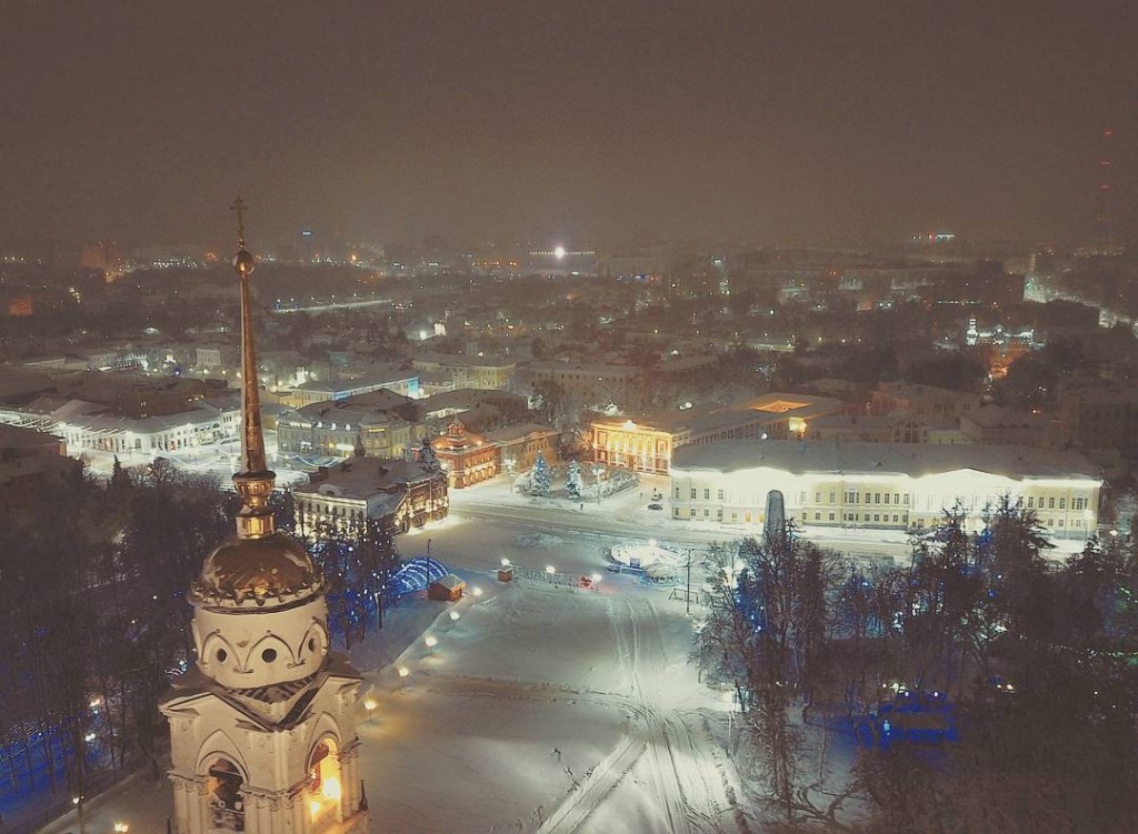 Владимир снежной ночью (февраль 2018)