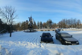 Снежный солнечный январский день на Вербовском