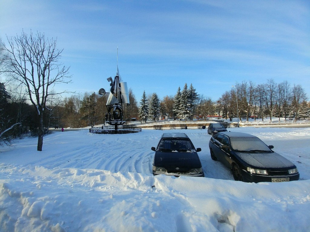 Снежный солнечный январский день на Вербовском