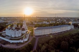 Панорама главных достопримечательностей Владимира с высоты