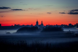 Пойма Нерли на закате