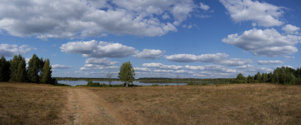Панорама озера Богдаринского и Часовня Вознесения Господня 02