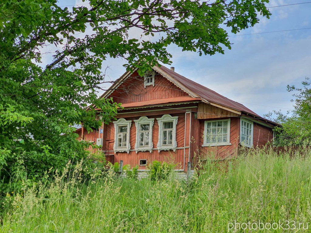 61 Деревянные дома в деревне Усад, Меленковский район