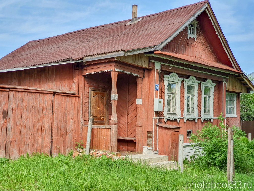 65 Деревянные дома в деревне Усад, Меленковский район