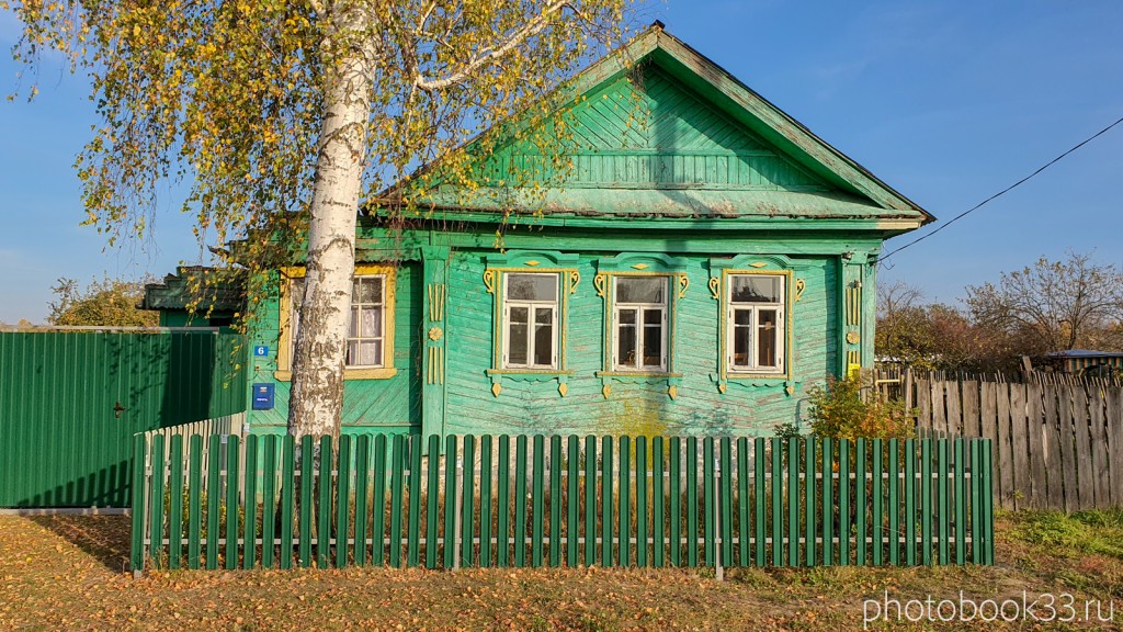 12 Деревянные дома в селе Левино, Меленковский район