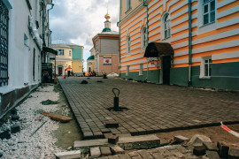 Благоустройство пешеходной зоны и смотровой площадки во Владимире