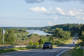 Дорога вдоль Клязьмы на Вязники, Владимирская область