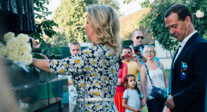 День любви, семьи и верности 2015. Д. Медведев с женой, Ока, мост..