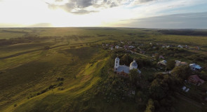 Село Горицы и Спасо-Преображенская церковь.