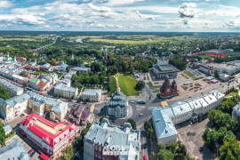 Весь центр Владимира в одном кадре