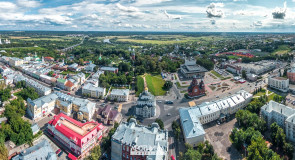 Весь центр Владимира в одном кадре