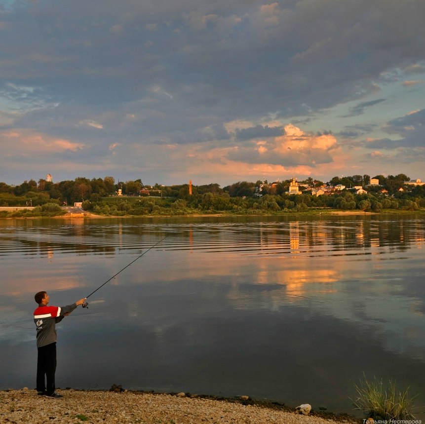 Рыбалка в Муроме. Фото Татьяны Нестеровой.