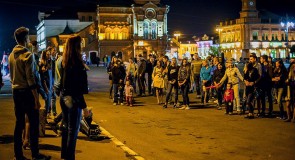 Уличные музыканты во Владимире