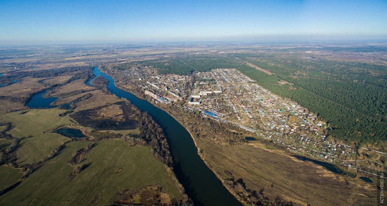 Вид на Оргтруд со стороны Лунево | Владимирский край