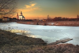 Ильинская церковь, март, Суздаль