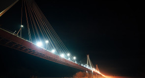 Муромский мост в ночи