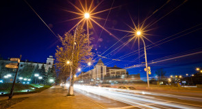 Огни ночного города от Владимира Чучадеева