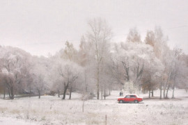 Снежные картины Владимира