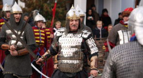 Дружина ратоборцев «Русичи» на Дне Народного Единства в Суздале