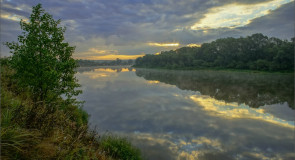 В сентябрьский восход на Клязьме (Суздальский район, Владимирская область)