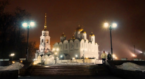 Вечерний Владимир, зима и туман