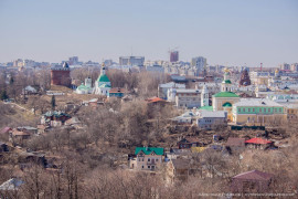 Вид на Владимир с высокой колокольни