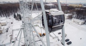 Колесо Обозрения во Владимире на стадии завершения