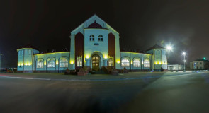 Муром, железнодорожный вокзал ночью