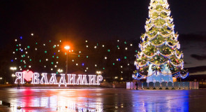 Не рановато ли ёлку во Владимире собрали?